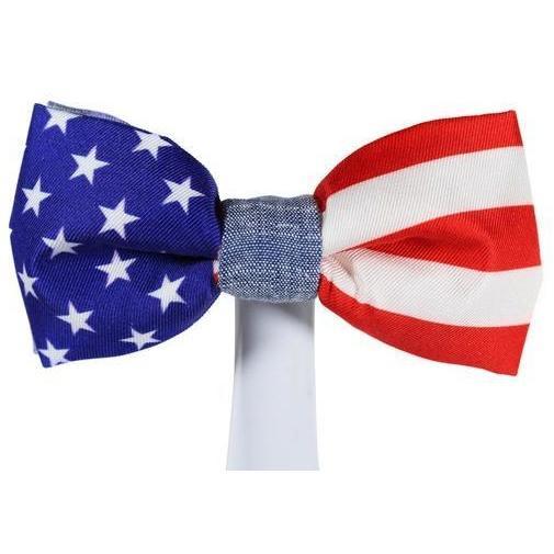 Bowtie - A July 4th Classic USA Flag Magnetic Bow Tie Men