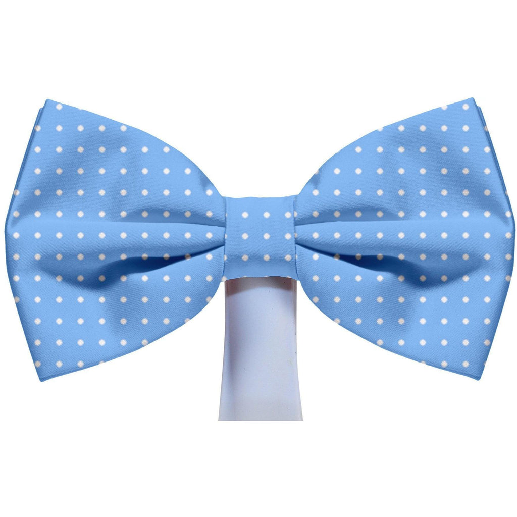 Bowtie - Baby Blue Polka Dot Magnetic Bow Tie