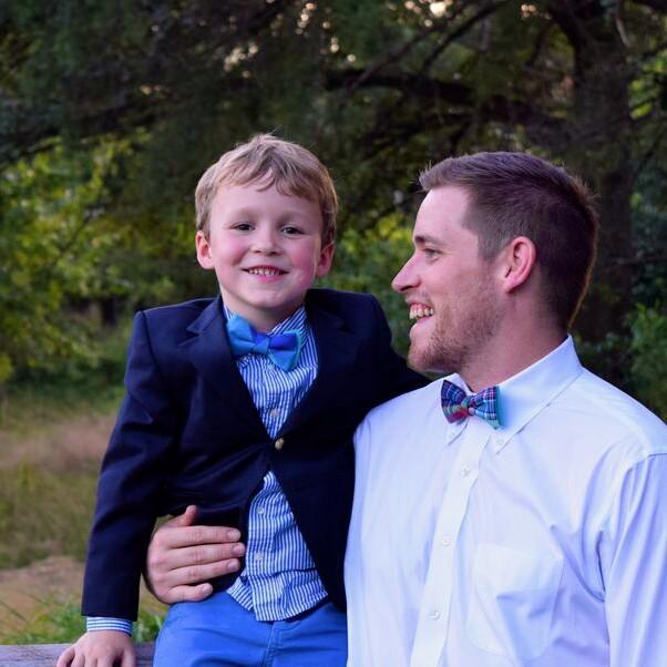 Bowtie - Blue Teal Plaid Magnetic Bow Tie