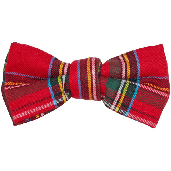 Bowtie - Boys Red Plaid Magnetic Bow Tie