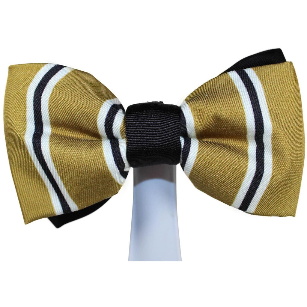 Bowtie - Classic Gatsby Gold And Black Magnetic Bow Tie