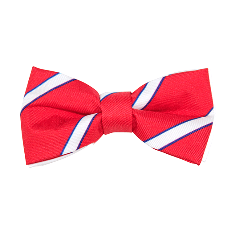 Bowtie - Classic Stripes Red And White Magnetic Bow Tie