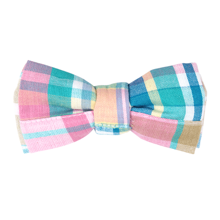 Bowtie - Happy Spring Madras Magnetic Bow Tie