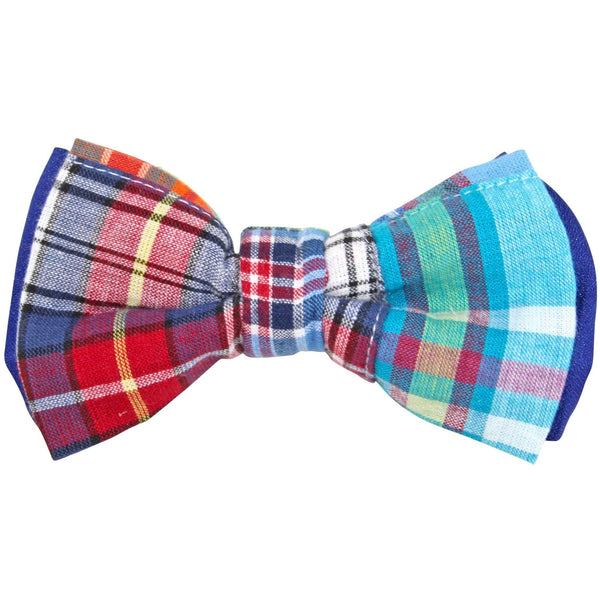 Bowtie - Madras Plaid Magnetic Bow Tie
