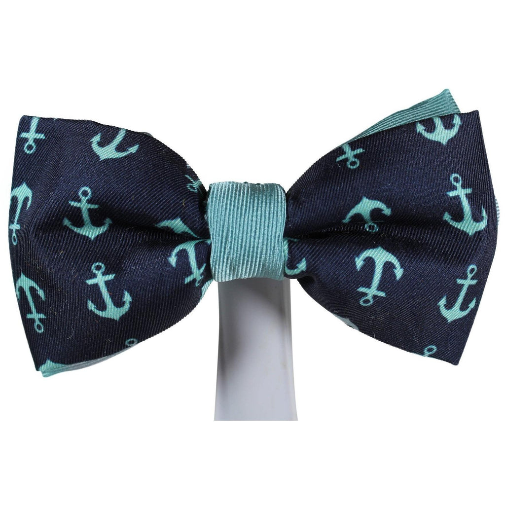 Bowtie - Nautical Anchors Mint Magnetic Bow Tie