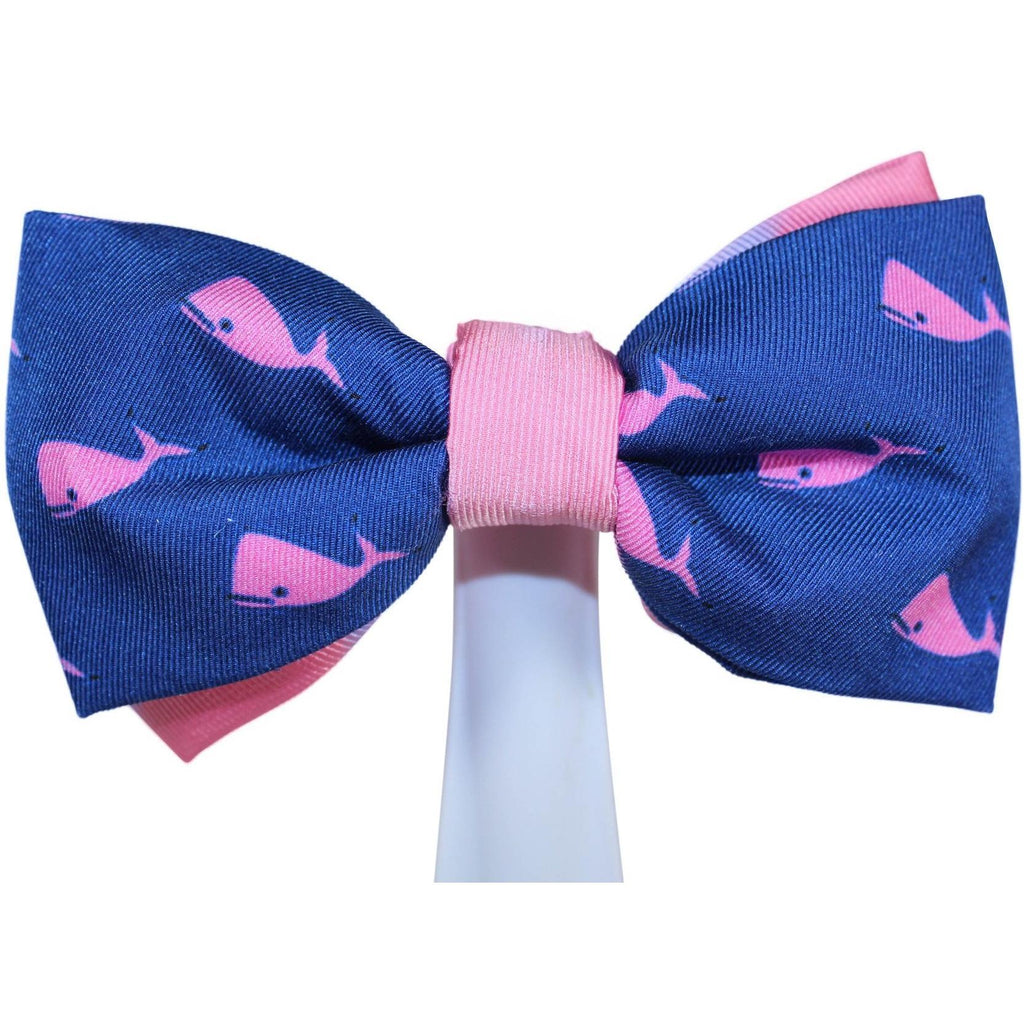 Bowtie - Nautical Whales Blue Magnetic Bow Tie Juniors