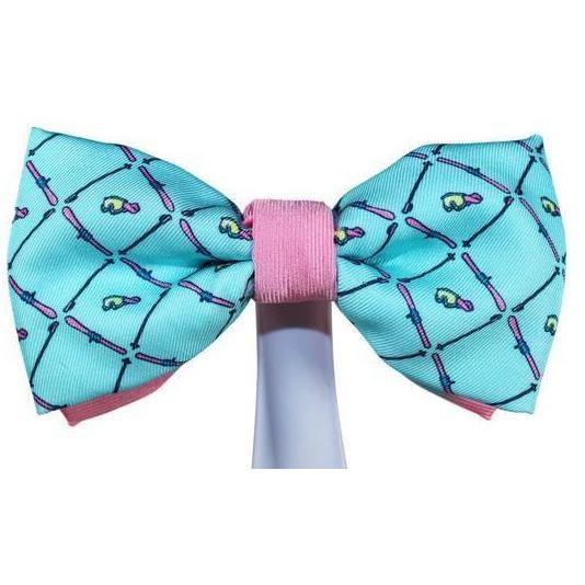 Bowtie - Sports Skiing Blue Magnetic Bow Tie