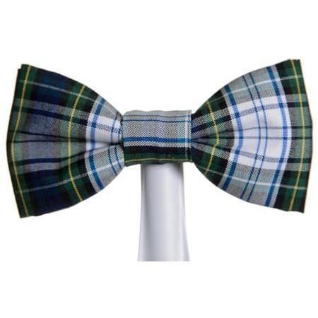 Bowtie - Uniform Green And White Plaid