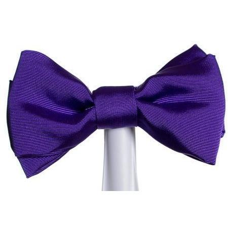 Bowtie - Z Purple 100% Silk Faille Magnetic Bow Tie